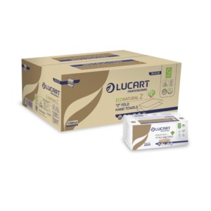 Papierhandtücher Z-Falz Lucart Eco Natural - bomashop Verbrauchsmaterialien
